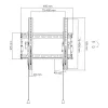 InLine 23101B tv-muurbeugel/standaard 177,8 cm (70 inch) zwart