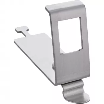 InLine 76203L Keystone SNAP-In metalen modulehouder, enkel, voor DIN-rail, met lipje