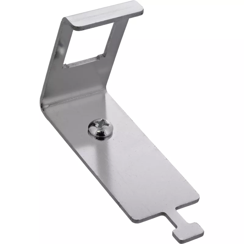 InLine 76203L Keystone SNAP-In metalen modulehouder, enkel, voor DIN-rail, met lipje