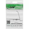 InLine 76203L Keystone SNAP-In metalen modulehouder, enkel, voor DIN-rail, met lipje