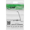 InLine 76203M Keystone SNAP-In metalen modulehouder, 2-voudig, voor DIN-rail, met lipje