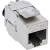 InLine 76202V Keystone RJ45-aansluiting slim, SNAP-In, Cat.6A, geïntegreerde kabelbinder, 10 stuks