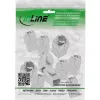 InLine 76202V Keystone RJ45-aansluiting slim, SNAP-In, Cat.6A, geïntegreerde kabelbinder, 10 stuks