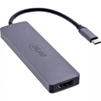 InLine 33271A interface-hub USB 3.2 Gen 1 (3.1 Gen 1) Type-C 5000 Mbit/s grijs