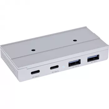 InLine 35395M interface-hub USB 3.2 Gen 2 (3.1 Gen 2) Type-C 10000 Mbit/s zilver
