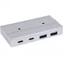 InLine 35395M interface-hub USB 3.2 Gen 2 (3.1 Gen 2) Type-C 10000 Mbit/s zilver