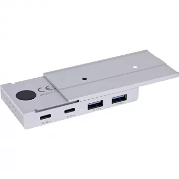 InLine 35395M interface-hub USB 3.2 Gen 2 (3.1 Gen 2) Type-C 10000 Mbit/s zilver
