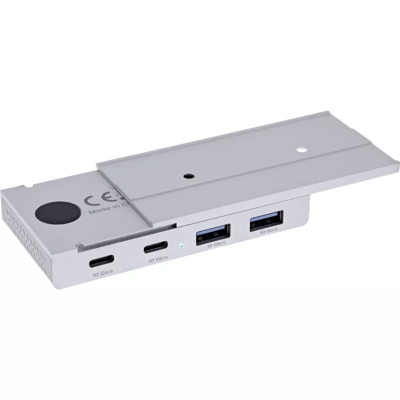 InLine 35395M interface-hub USB 3.2 Gen 2 (3.1 Gen 2) Type-C 10000 Mbit/s zilver