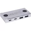 InLine 35395M interface-hub USB 3.2 Gen 2 (3.1 Gen 2) Type-C 10000 Mbit/s zilver