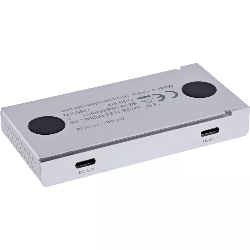 InLine 35395M interface-hub USB 3.2 Gen 2 (3.1 Gen 2) Type-C 10000 Mbit/s zilver