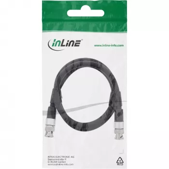 InLine BNC-videokabel, 12G-SDI, 4K60Hz, 75 Ohm, 2 m, 10802S