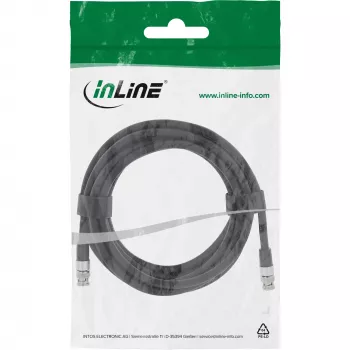 InLine BNC-videokabel, 12G-SDI, 4K60Hz, 75 Ohm, 7,5 m, 10807S