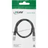 InLine BNC-videokabel, 12G-SDI, 4K60Hz, 75 Ohm, 0,5 m, 10855S