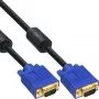 InLine 17719T S-VGA-kabel, 15-pins HD male/male, zwart, 2 m
