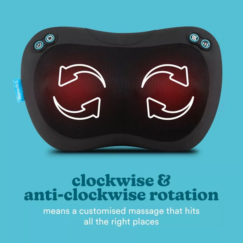 HoMedics SP-45H-EB massagetool rug, benen, nek, schouders zwart