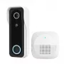 Videodeurbel TRUST DOORCAM-3000, 3 MP, Wi‑Fi 2.4 GHz, MicroSD tot 256 GB, batterij/USB, zwart/wit