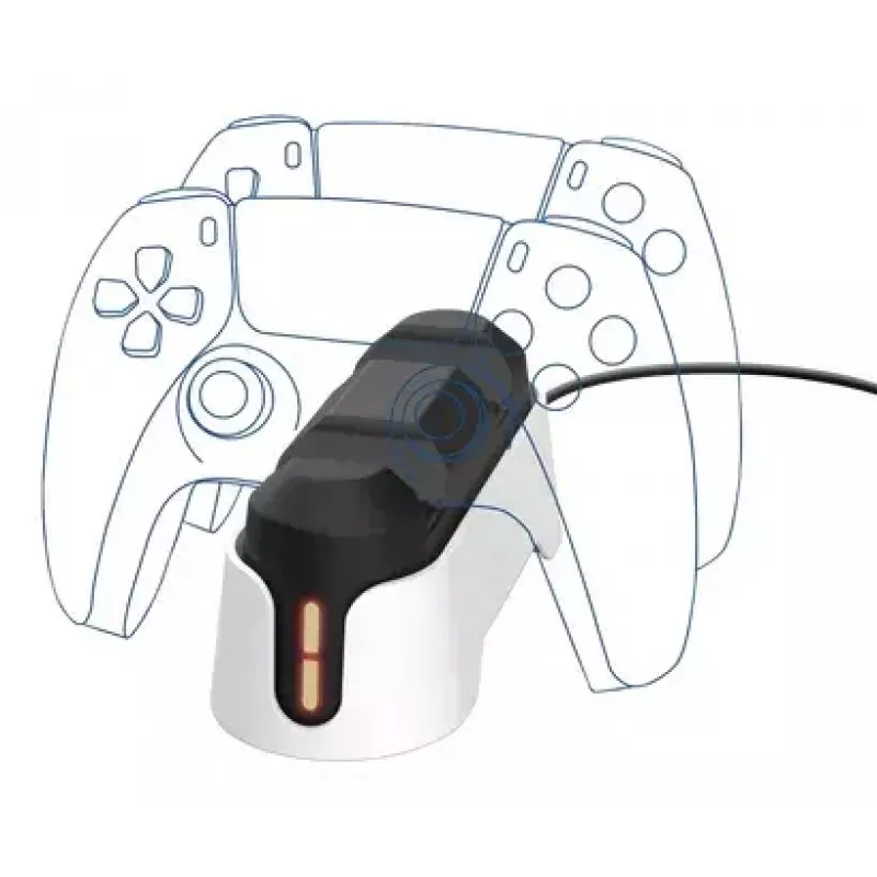Oplaadstation Trust GXT 228 Dual voor PlayStation 5 zwart wit