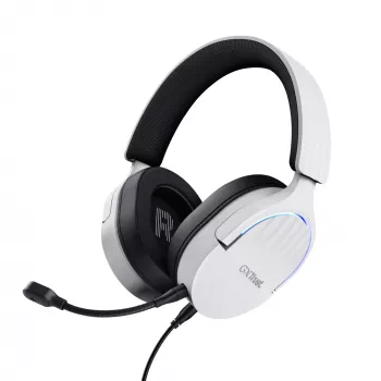 Trust GXT 490 FAYZO headset, bedraad, hoofdband, motor, USB Type-A, zwart, wit