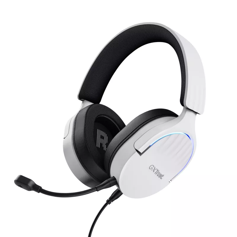 Trust GXT 490W Fayzo 7.1 USB gaming headset, bedraad, wit