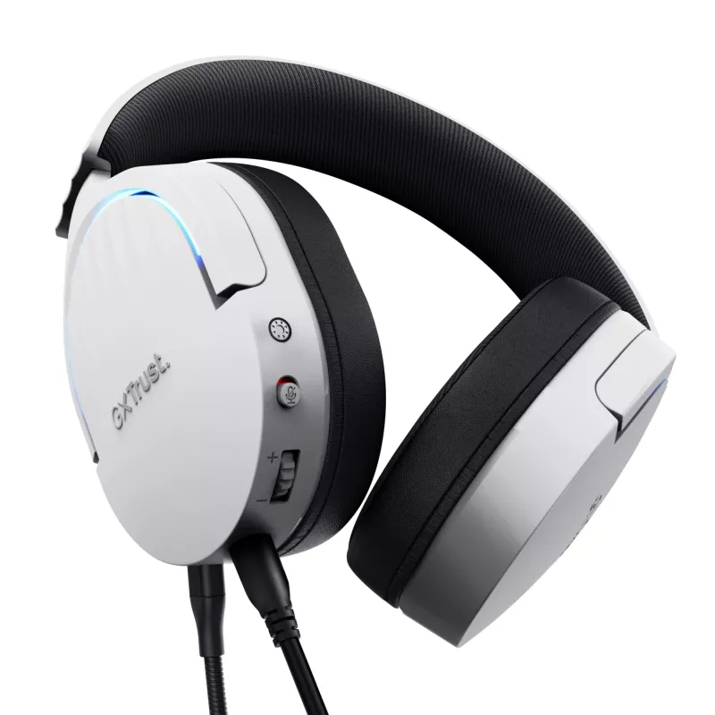 Trust GXT 490W Fayzo 7.1 USB gaming headset, bedraad, wit