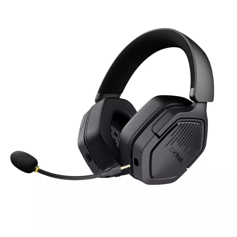 Trust GXT 493 Carus headset bedraad & draadloos hoofdband, helm gaming USB Type-C / USB Type-A Bluetooth zwart