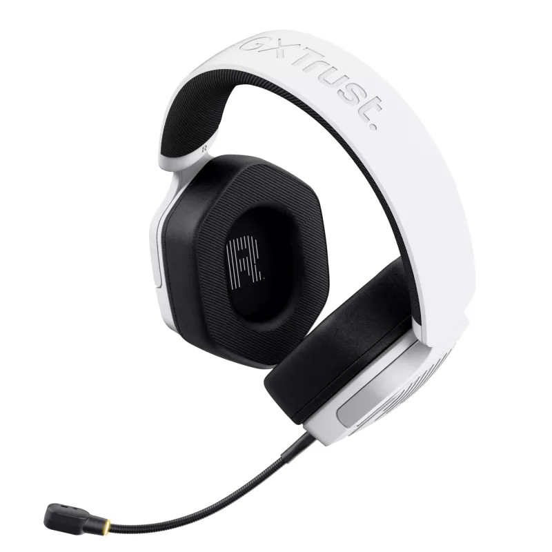 Trust GXT 493W Carus headset bedraad & draadloos hoofdband, helm gaming USB Type-C / USB Type-A Bluetooth wit