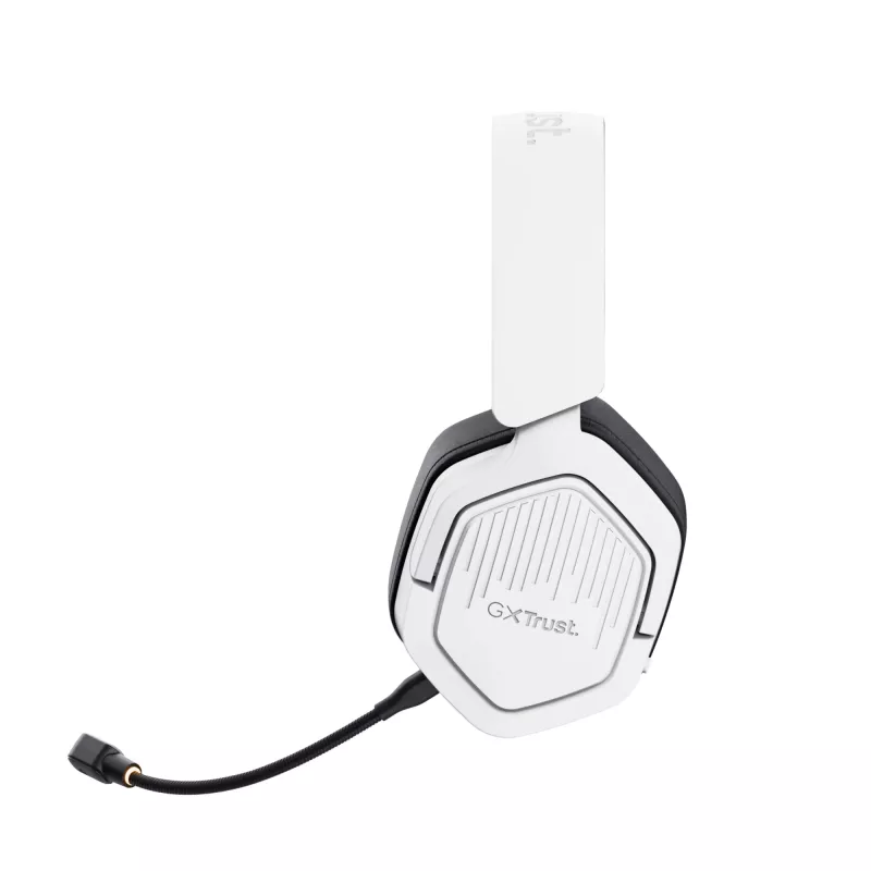 Trust GXT 493W Carus headset bedraad & draadloos hoofdband, helm gaming USB Type-C / USB Type-A Bluetooth wit