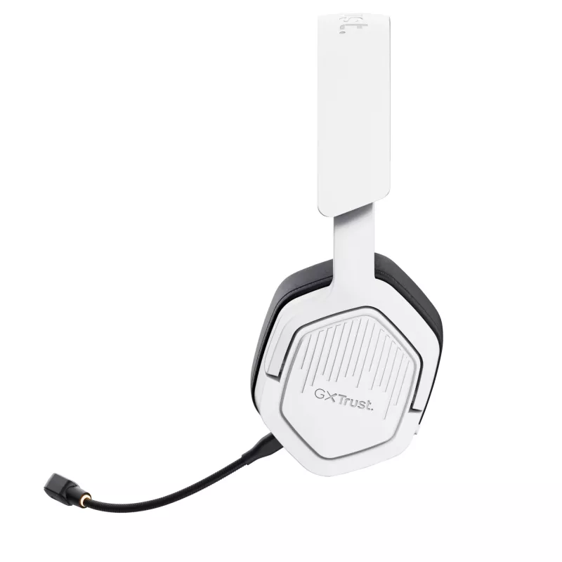 Trust GXT 493W Carus headset bedraad & draadloos hoofdband, helm gaming USB Type-C / USB Type-A Bluetooth wit