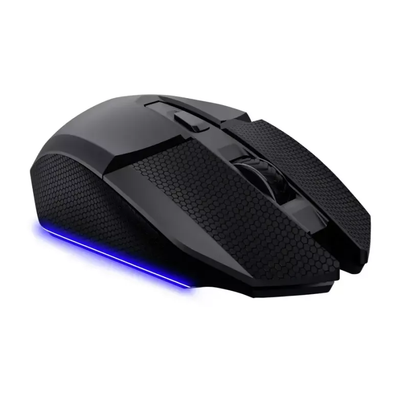 Gaming-muis TRUST GXT 122 Felox+ — rechtshandig, optisch, RF Wireless + Bluetooth, 10000 DPI, 7 toetsen, multi-LED, zwart