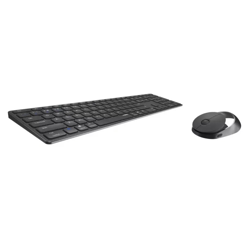 Rapoo 9850M toetsenbord muis inbegrepen home RF Wireless Bluetooth QWERTZ Duits grijs
