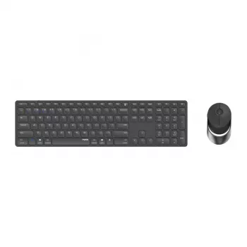 Rapoo 9850M toetsenbord muis inbegrepen home RF Wireless Bluetooth QWERTZ Duits grijs