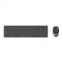 Rapoo 9850M toetsenbord muis inbegrepen home RF Wireless Bluetooth QWERTZ Duits grijs