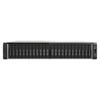 QNAP TS-H3077AFU-R7-64G NAS/opslagserver rack (2U) AMD Ryzen™ 5 64 GB DDR5 0 TB QuTS hero Black, metaalkleurig