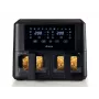 Ariete 4631 Double heteluchtfriteuse 9L, 2400W, totale capaciteit 9L, 11 programma's, multifunctioneel, tot 3,6 kg gefrituurde gerechten temperatuur tot 200°C, dubbele mand, zwart