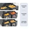Ariete 4631 Double heteluchtfriteuse 9L, 2400W, totale capaciteit 9L, 11 programma's, multifunctioneel, tot 3,6 kg gefrituurde gerechten temperatuur tot 200°C, dubbele mand, zwart