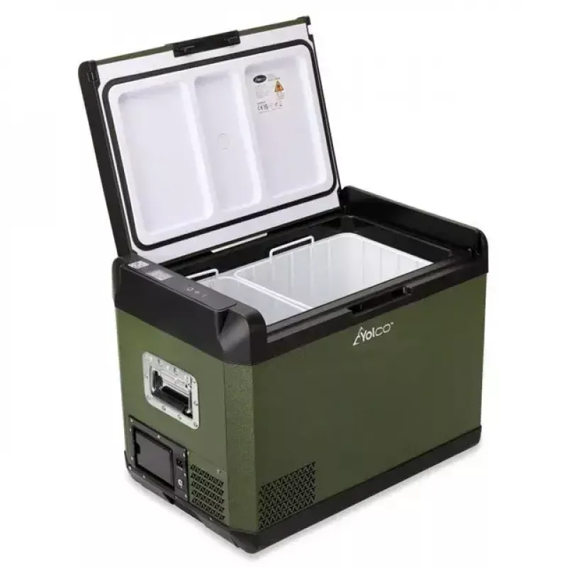 Draagbare compressor-koelkast Yolco GCX47 groen 47L capaciteit energiezuinig