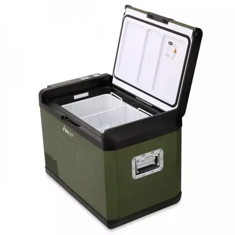 Draagbare compressor-koelkast Yolco GCX47 groen 47L capaciteit energiezuinig