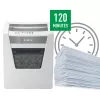Leitz IQ Office papierversnipperaar Security P5, microsnede, 22,3 cm, 2 x 15 mm, 23 l, 250 vel, 55 dB