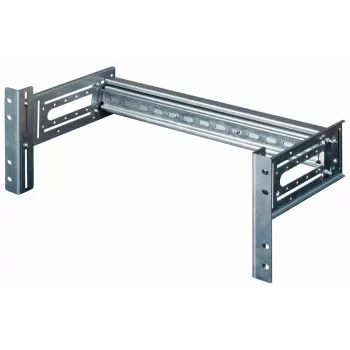 Equip EZR-DIN-4 19-inch DIN-railmodule 2U, RAL 7035