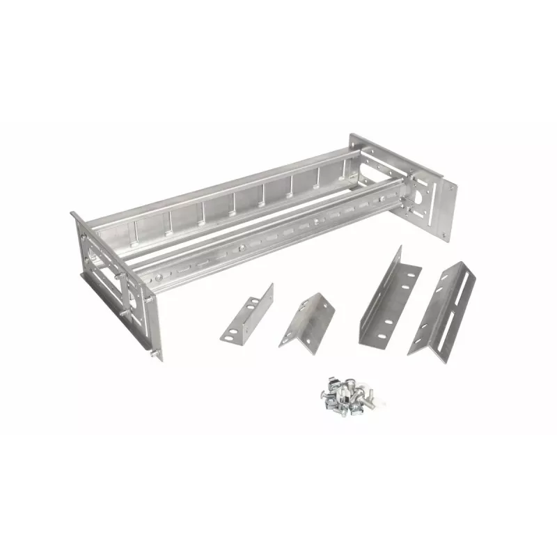 Equip EZR-DIN-4 19-inch DIN-railmodule 2U, RAL 7035
