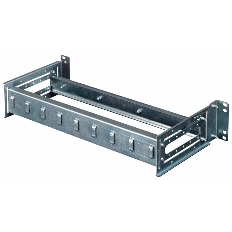 Equip EZR-DIN-4 19-inch DIN-railmodule 2U, RAL 7035