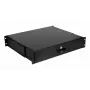 Lade-eenheid Equip afsluitbare lade 19' 2U RAL9005 zwart