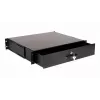 Lade-eenheid Equip afsluitbare lade 19' 2U RAL9005 zwart