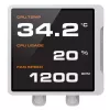 All-in-one CPU-vloeistofkoeler Cougar Poseidon Vistek Pro 360 – 120 mm ventilator, ARGB, wit