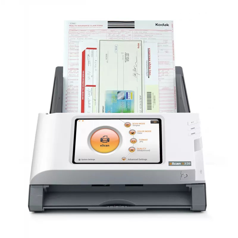 Plustek eScan A350 Essential ADF-scanner 600 x 600 DPI A4 zwart, wit
