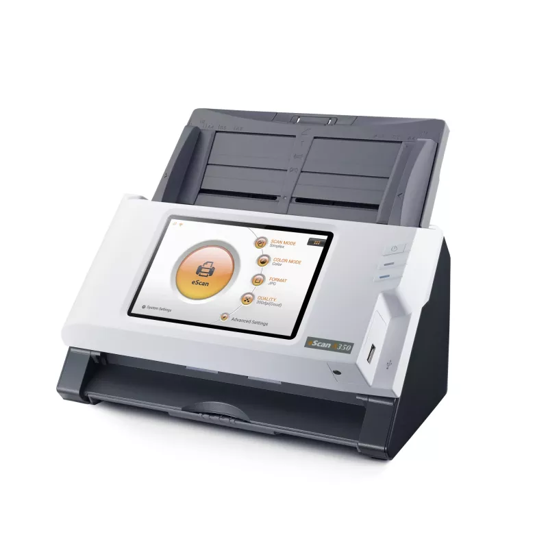 Plustek eScan A350 Essential ADF-scanner 600 x 600 DPI A4 zwart, wit
