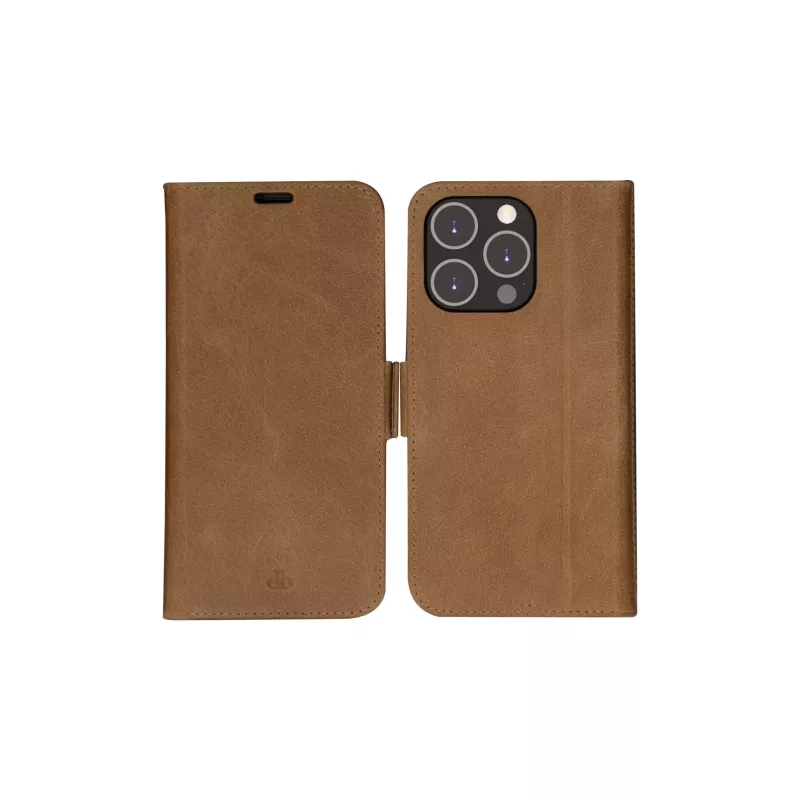 Wallet case dbramante1928 iPhone 14 Pro Max tan 3 kaartvakken