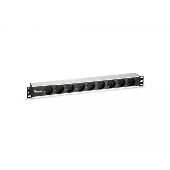 Equip 9-voudige Duitse stroomverdeeleenheid, aluminium behuizing