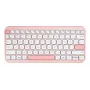 Draadloos ASUS Marshmallow KW100 75%-Bluetooth-toetsenbord — QWERTZ Duits, schaarschakelaars, roze