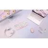 Draadloos ASUS Marshmallow KW100 75%-Bluetooth-toetsenbord — QWERTZ Duits, schaarschakelaars, roze